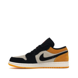 NIKE AIR JORDAN 1 LOW SAIL UNIVERSITY GOLD BLACK