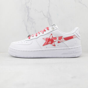 Bape Sta blanco estrella rojo