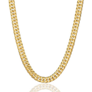 Colgante de eslabones acero inoxidable dorado