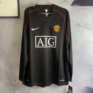 Camiseta retro manga larga Manchester United 07-08 Visitante