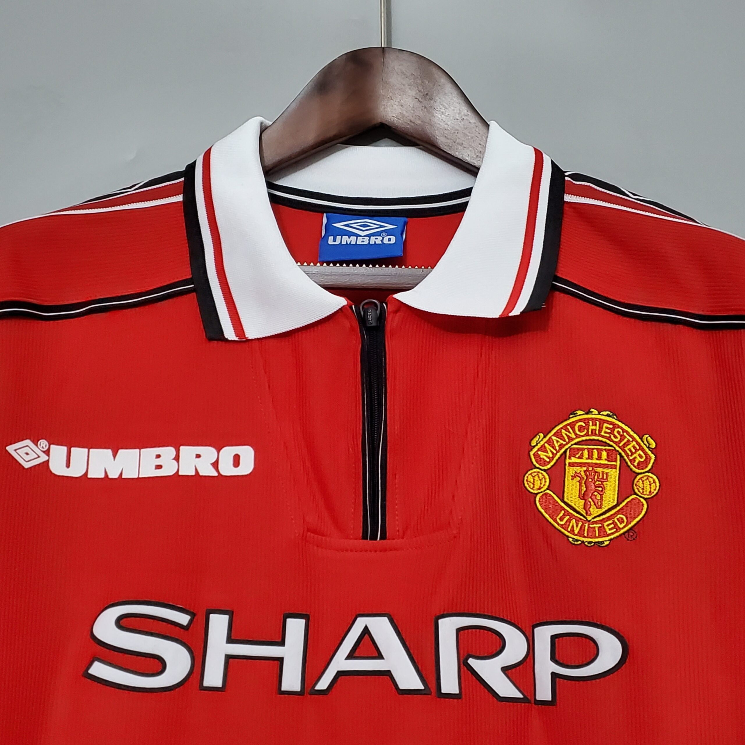 Camiseta retro manga larga Manchester United 98-99 Local - Imagen 3